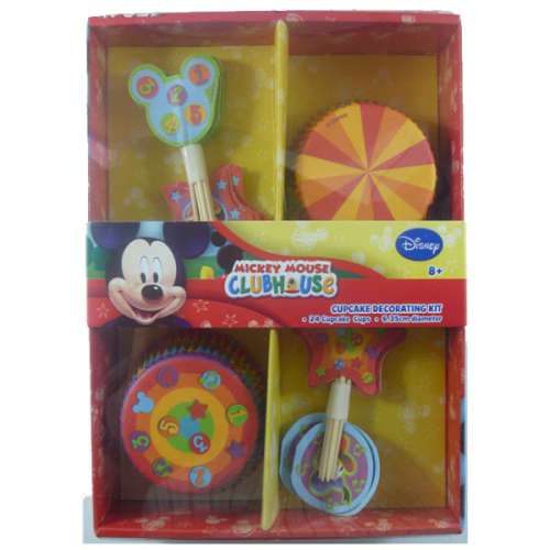Mickey Mouse Cupcake Kit - Click Image to Close